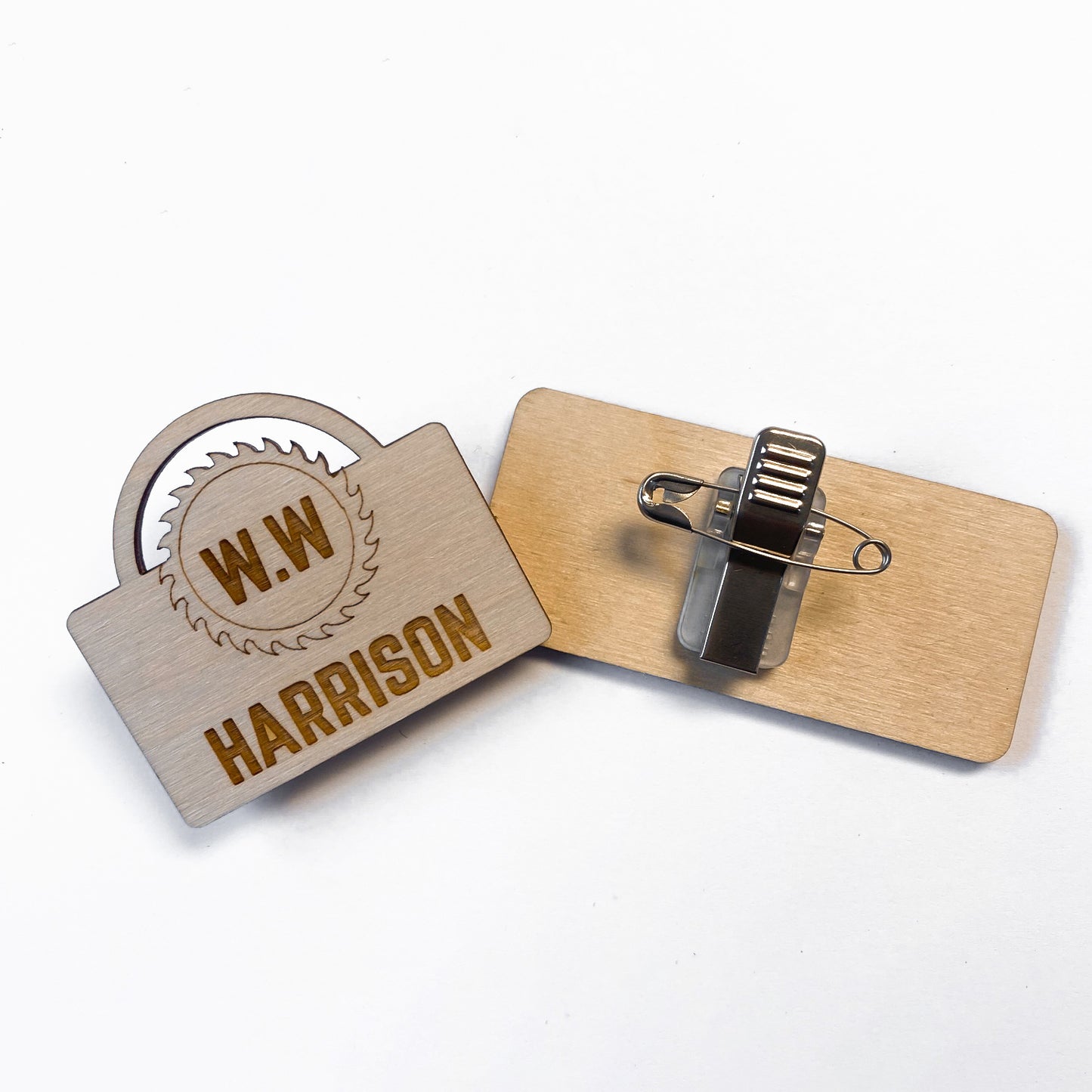 Custom Wooden Name Badges